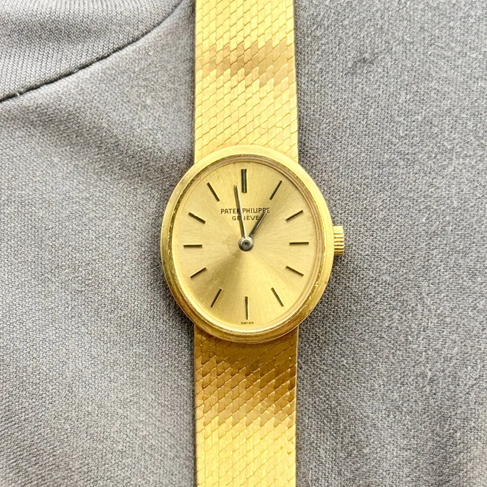 Patek Philippe Ellipse 20 Yellow Gold / Champagne / Bracelet 3351/1J