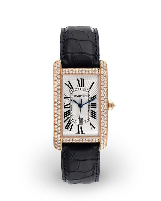 Cartier Tank Americaine Large / Rose Gold / Diamonds / Strap WB704851 2505  Model Image