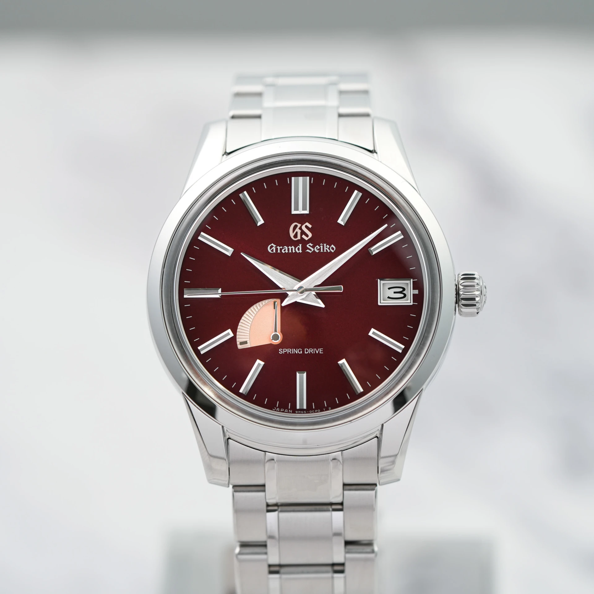 Grand Seiko Elegance Spring Drive 20th Anniversary 40.2 Steel / Red / Bracelet - Limited to 1300 Pieces SBGA499