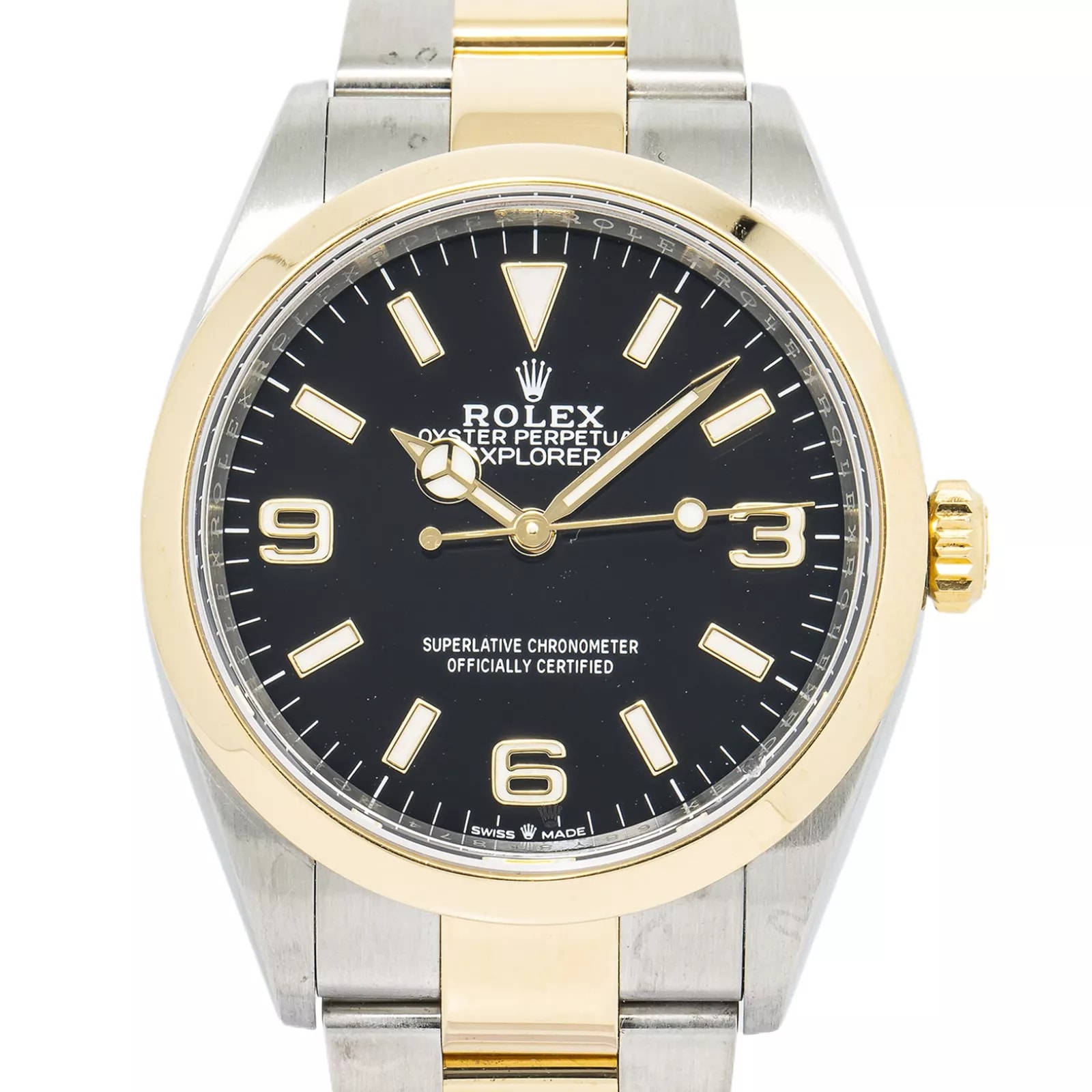 Rolex Explorer Two-Tone 124273-0001 Watches | Bezel