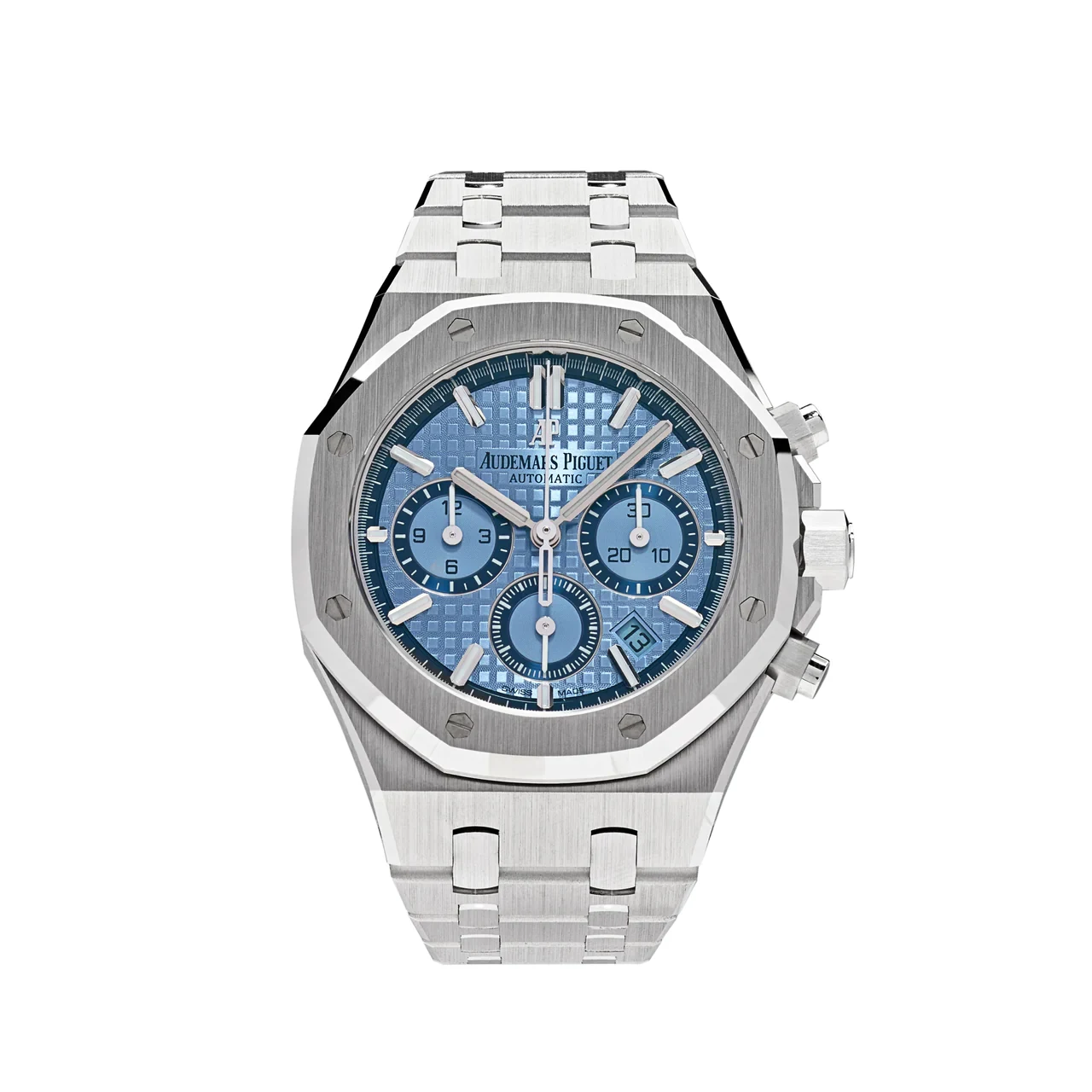 2021 Audemars Piguet Royal Oak Chronograph 38 White Gold / Light Blue 26317BC.OO.1256BC.01 Listing Image