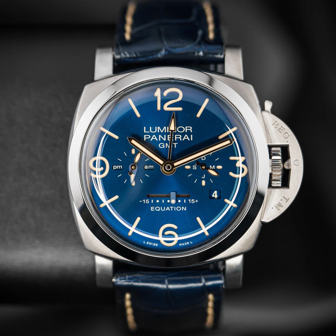 Panerai Luminor 1950 47 Equation Of Time 8 Days Titanium / Blue