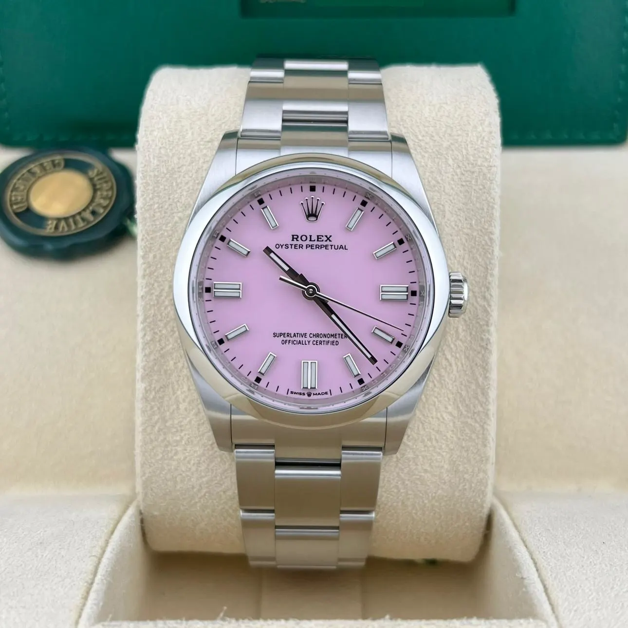 2022 Rolex Oyster Perpetual 36 Candy Pink 126000-0008 Listing Image 2