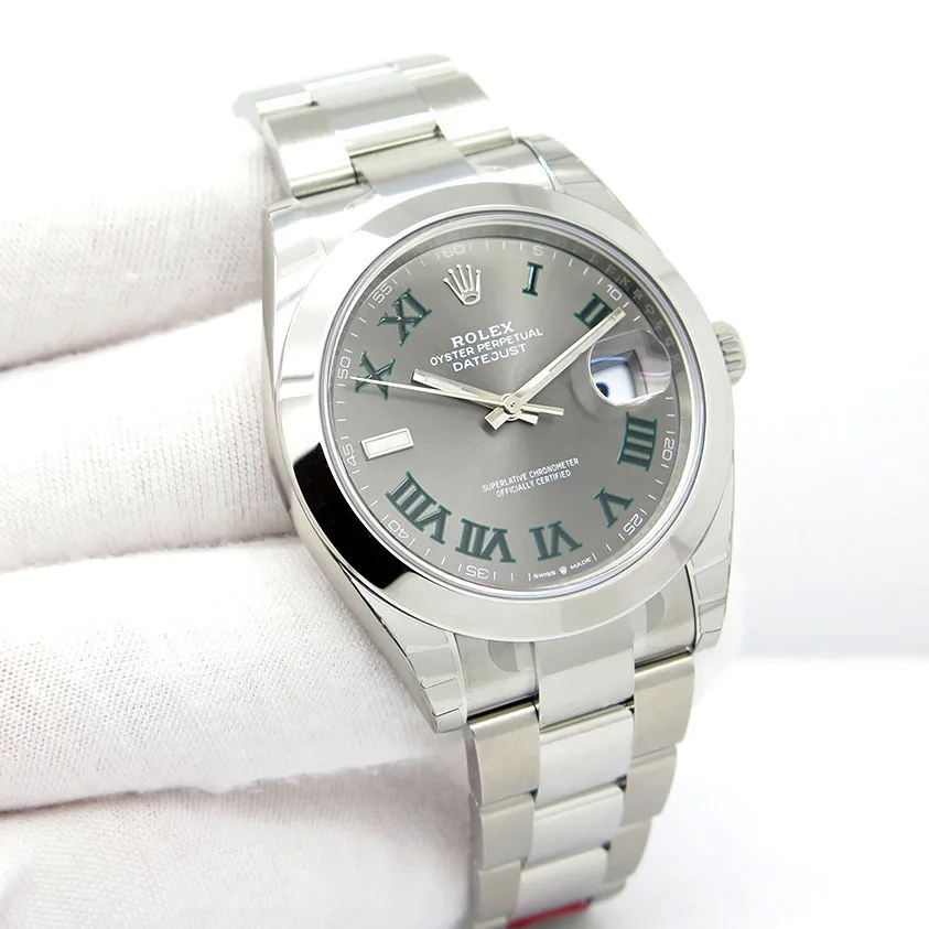 2022 Rolex Datejust 41 "Wimbledon" / Smooth / Oyster 126300-0013 Listing Image 1