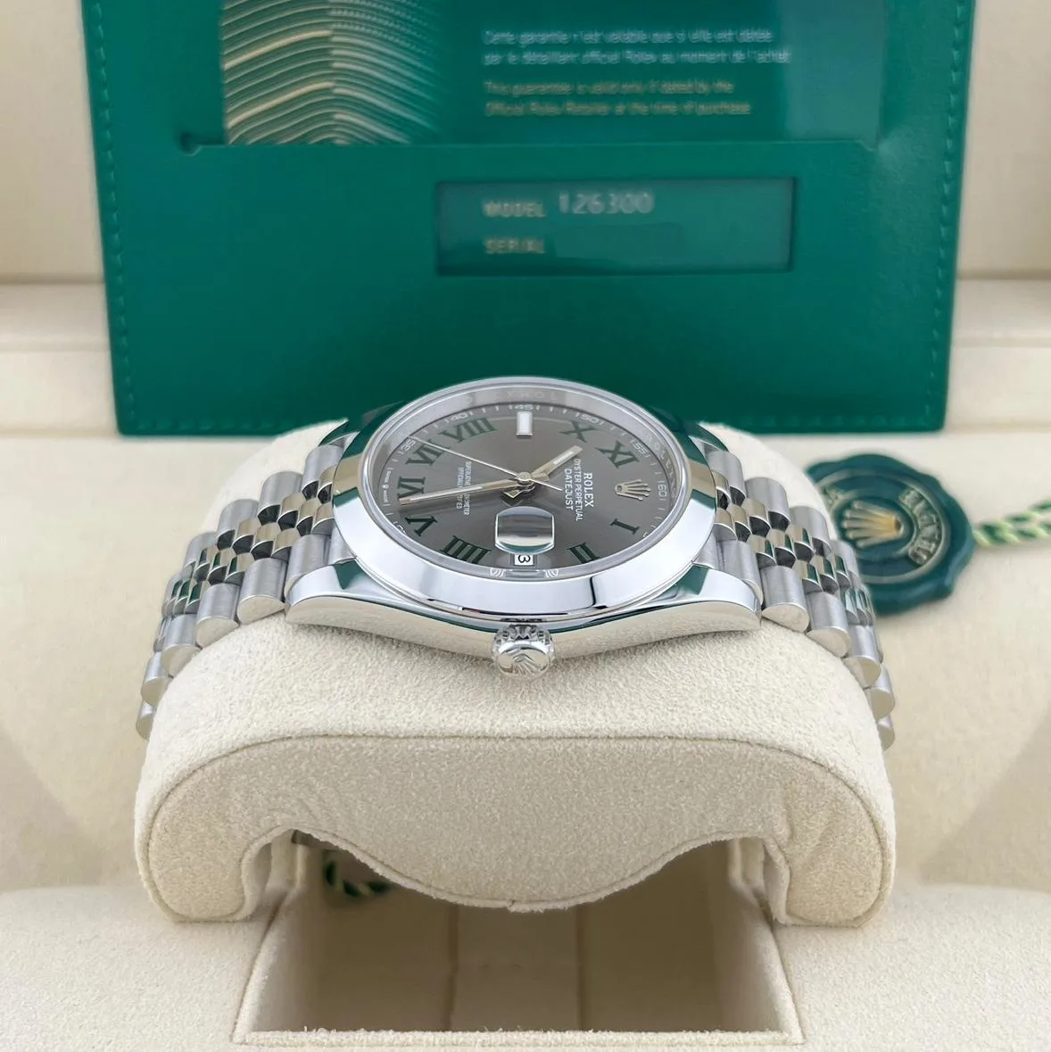2023 Rolex Datejust 41 "Wimbledon" / Smooth / Jubilee 126300-0014 Listing Image 3