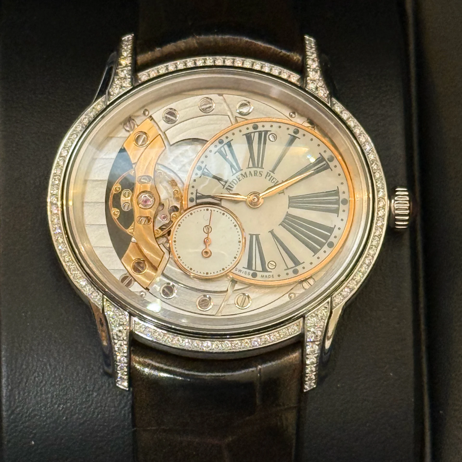 Auction: Audemars Piguet Millenary White Gold / Diamond-Set / MOP