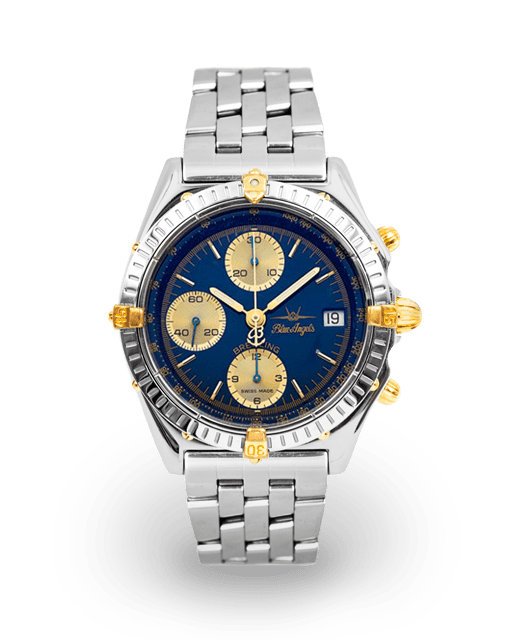 Breitling Chronomat Blue Angels 40 Two-Tone Blue Bracelet