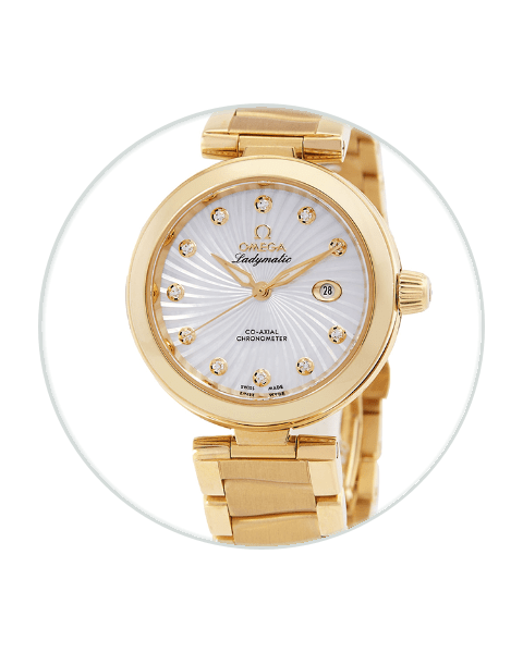 Omega LadyMatic Yellow Gold | Authenticated In-House | Bezel