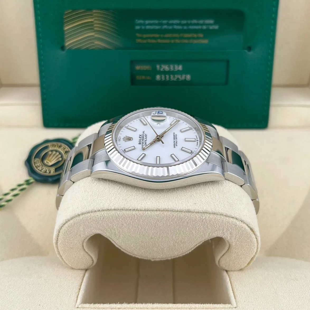 2024 Rolex Datejust 41 Fluted / White / Oyster 126334-0009 Listing Image 5