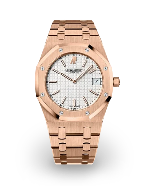 Audemars Piguet  Royal Oak "Jumbo" Extra-Thin 39 Rose Gold / Silvered 15202OR.OO.0944OR.01 Model Image