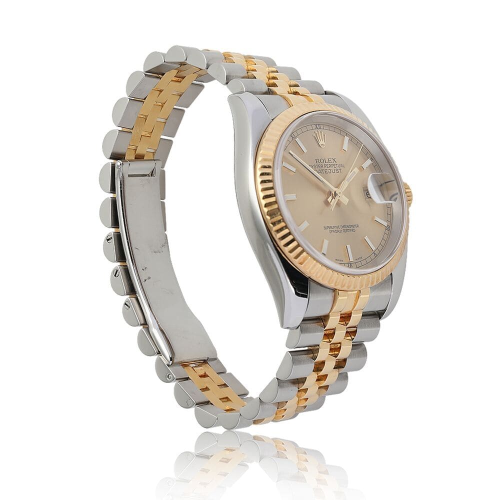 Rolex Genuine New-style 18K Yellow & S/S 15.5mm Oyster Link