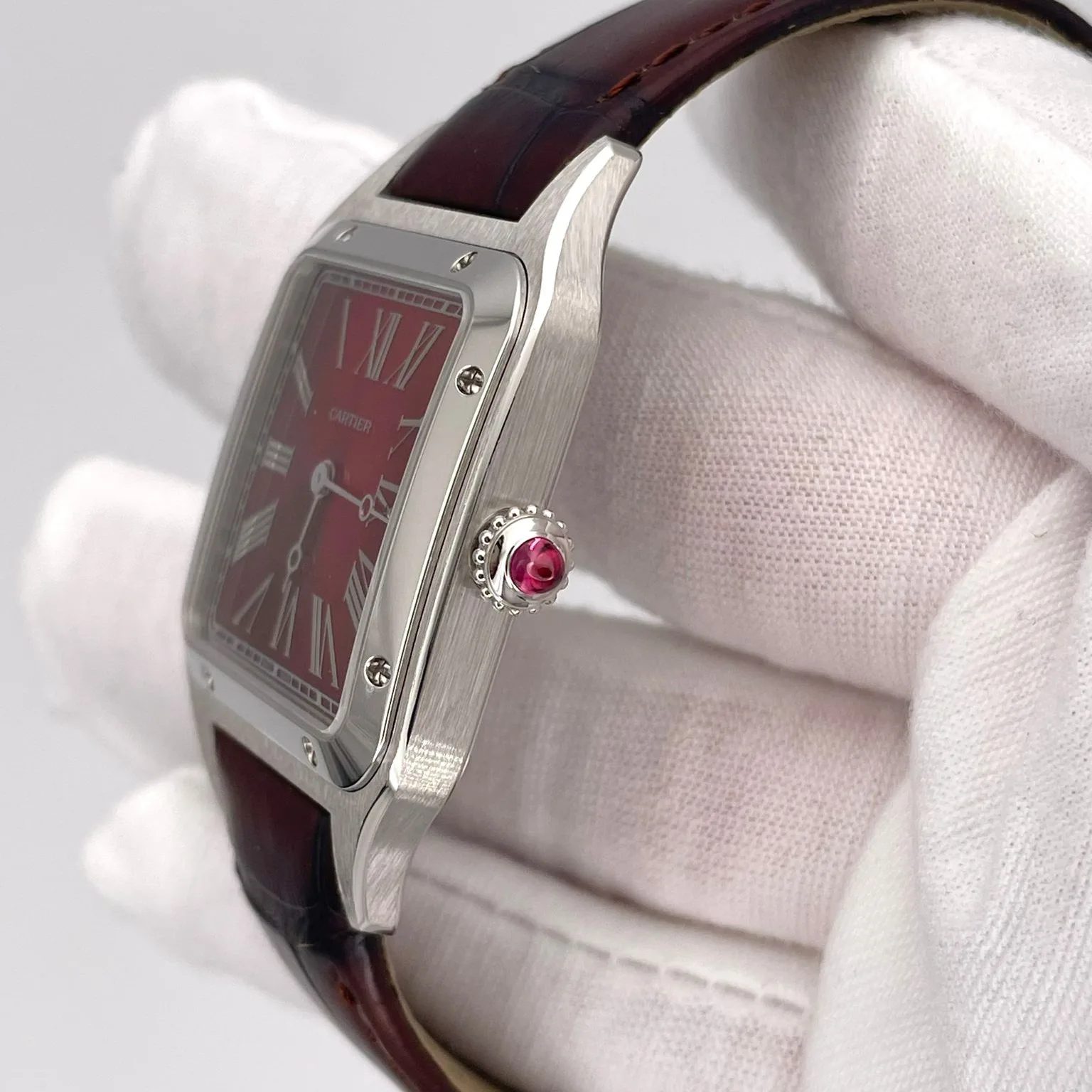 Cartier☆☆今年購入品 CARTIER SANTOS GALBEE 24mm Automatic 2 Tone 4.08TCW Diamond