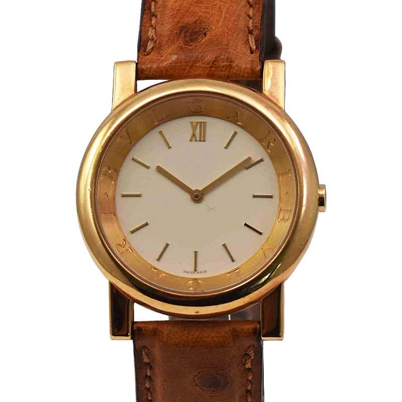 Bvlgari Anfiteatro 35 Yellow Gold / Cream / Strap AT35GLD | Bezel