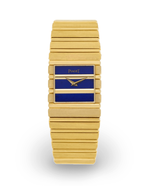 Piaget Polo Yellow Gold Blue Bracelet 7131 C 701 Watches Bezel