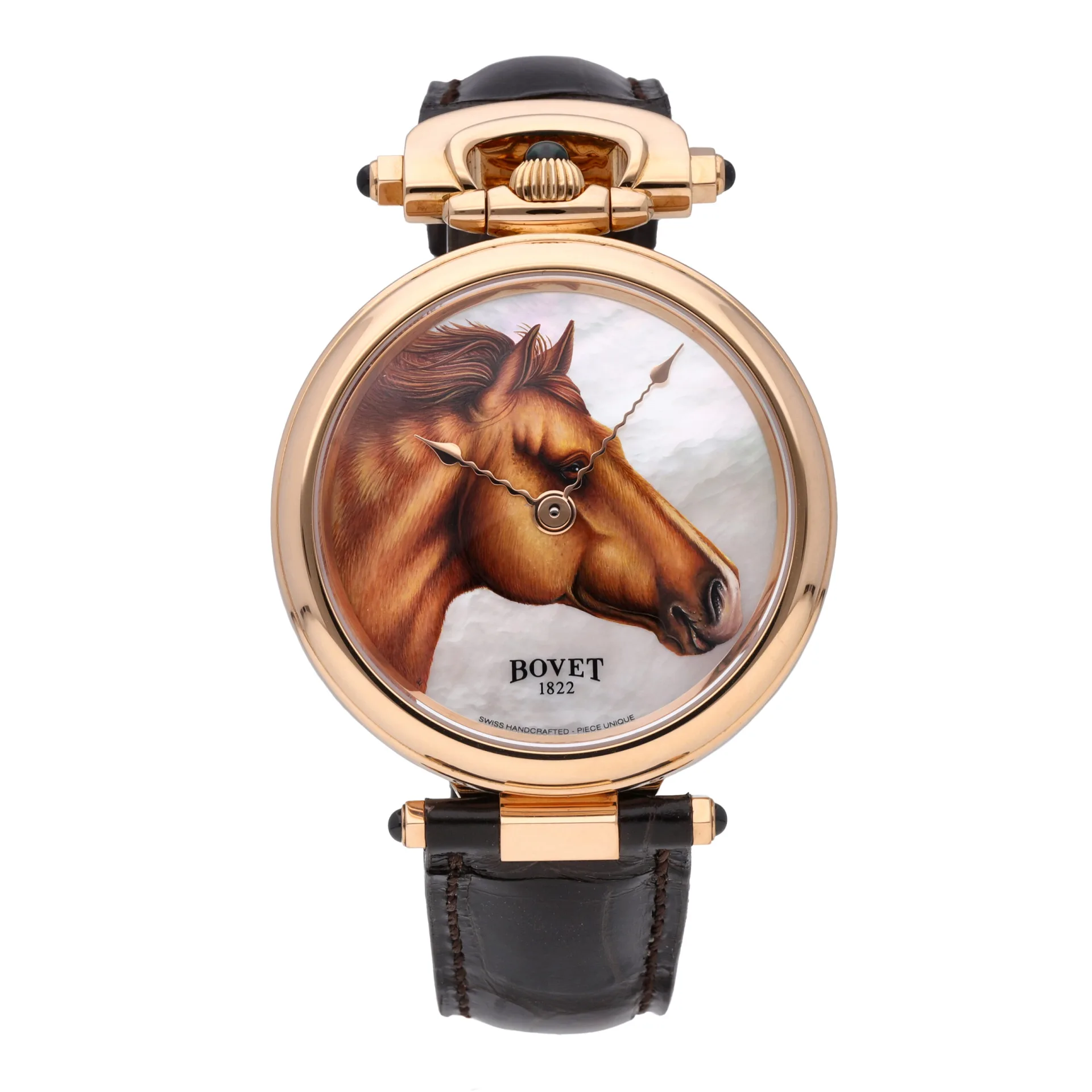 Bovet Fleurier Amadeo 43 Rose Gold / MOP / Strap AF43573