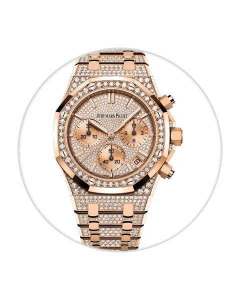 Audemars Piguet Royal Oak Chronograph 41 Pink Gold and Diamond-Set