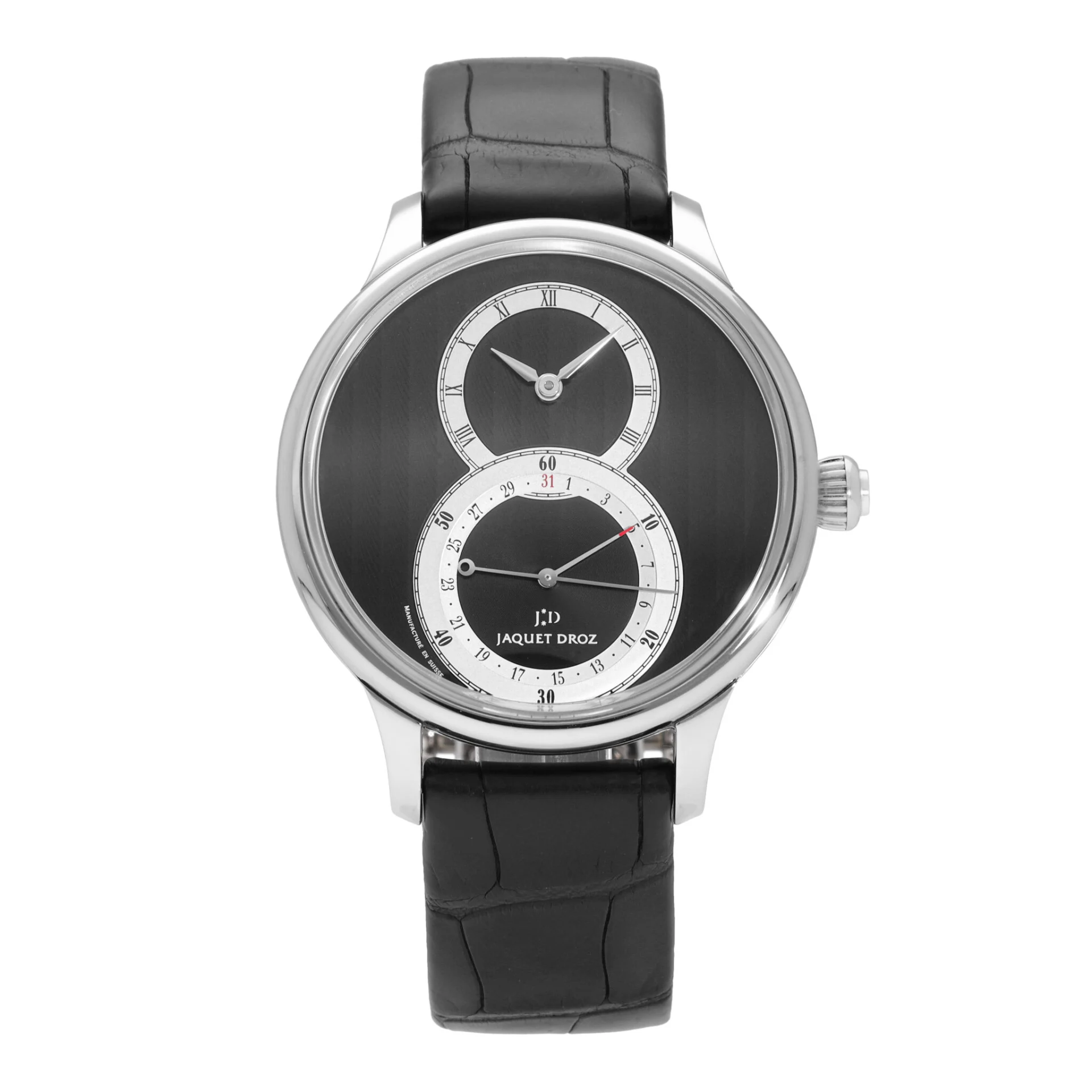 Jaquet Droz Grande Seconde Quantieme Steel / Black J007010241