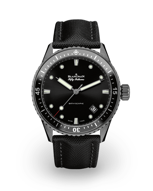 美品　アリゲーター　BATHYSCAPHE  2100S Pre-Owned Blancpain Blancpain Fifty Fathoms Bathyscaphe