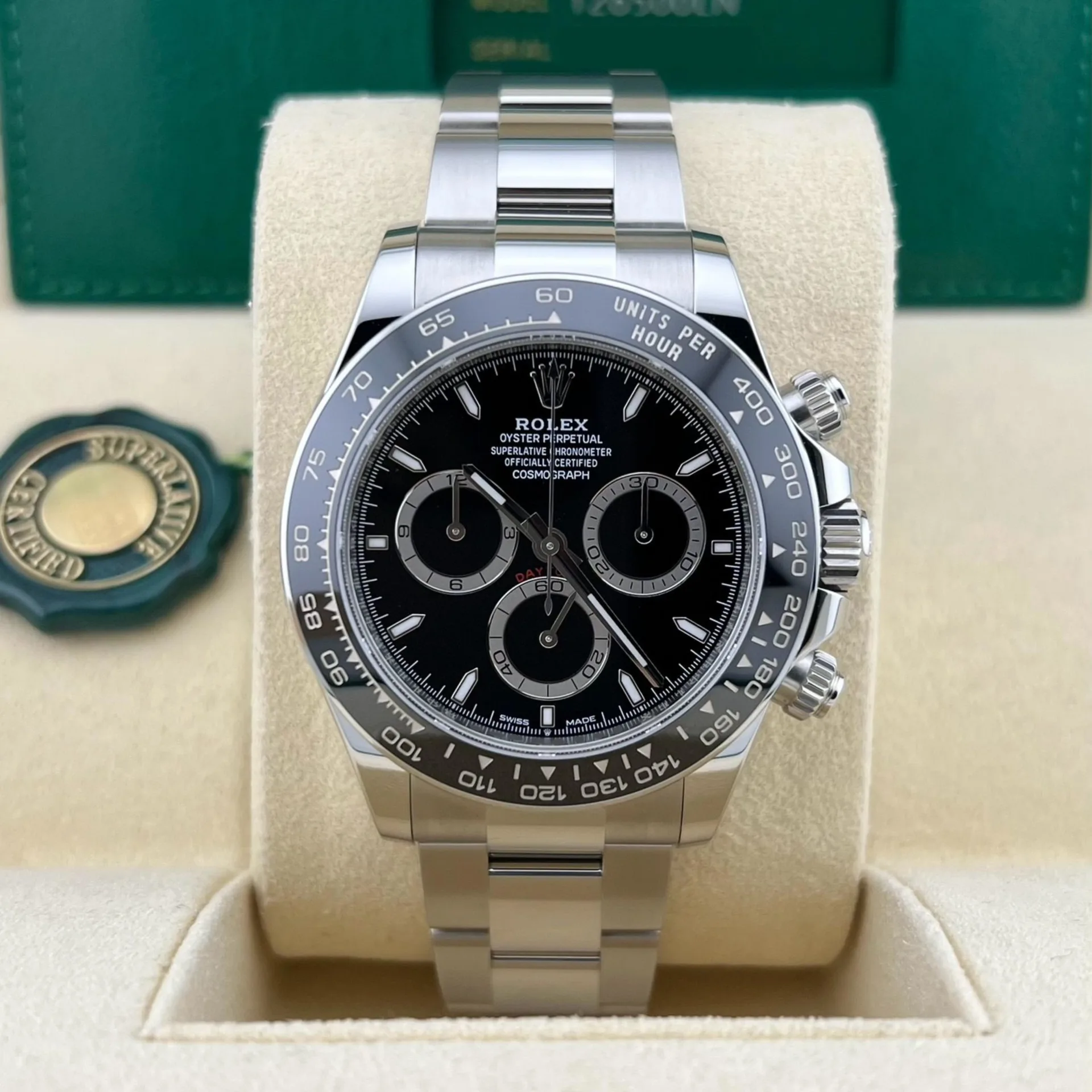 2025 Rolex Daytona Steel / Ceramic / Black / Oyster 126500LN-0002 Listing Image