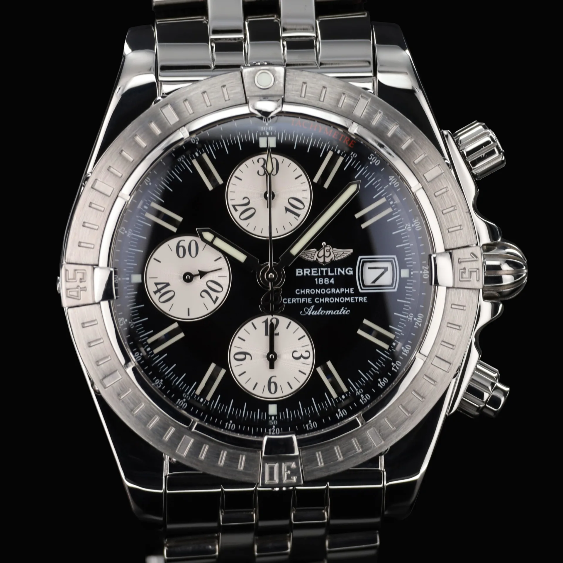 Breitling Chronomat Evolution 43.7 Steel / Black / Bracelet A13356
