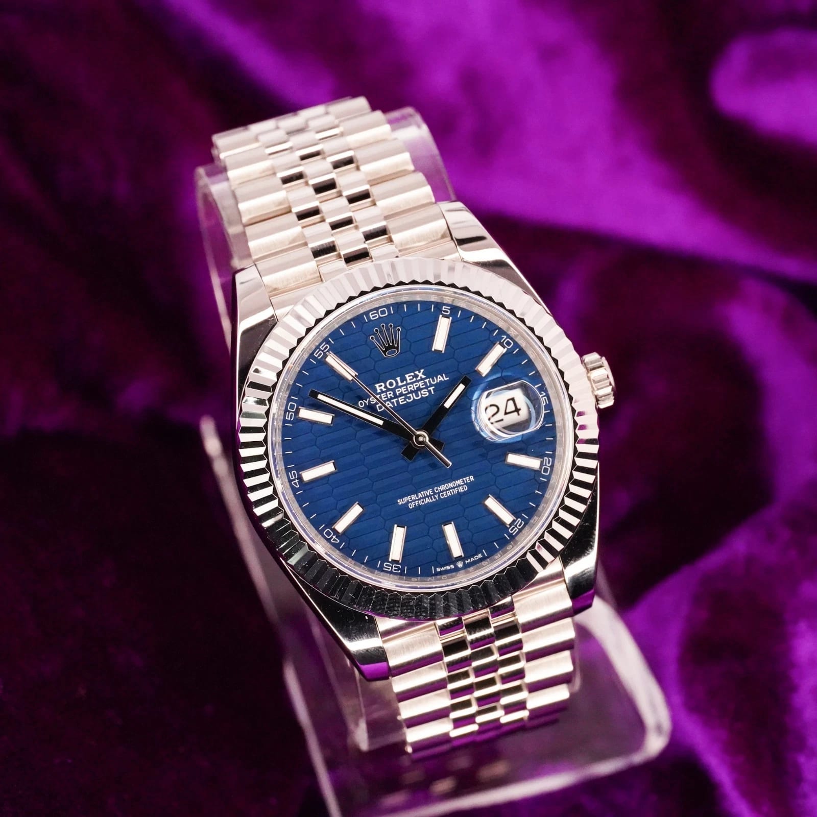 Rolex Datejust 41 Steel Fluted Fluted-Motif Jubilee 126334