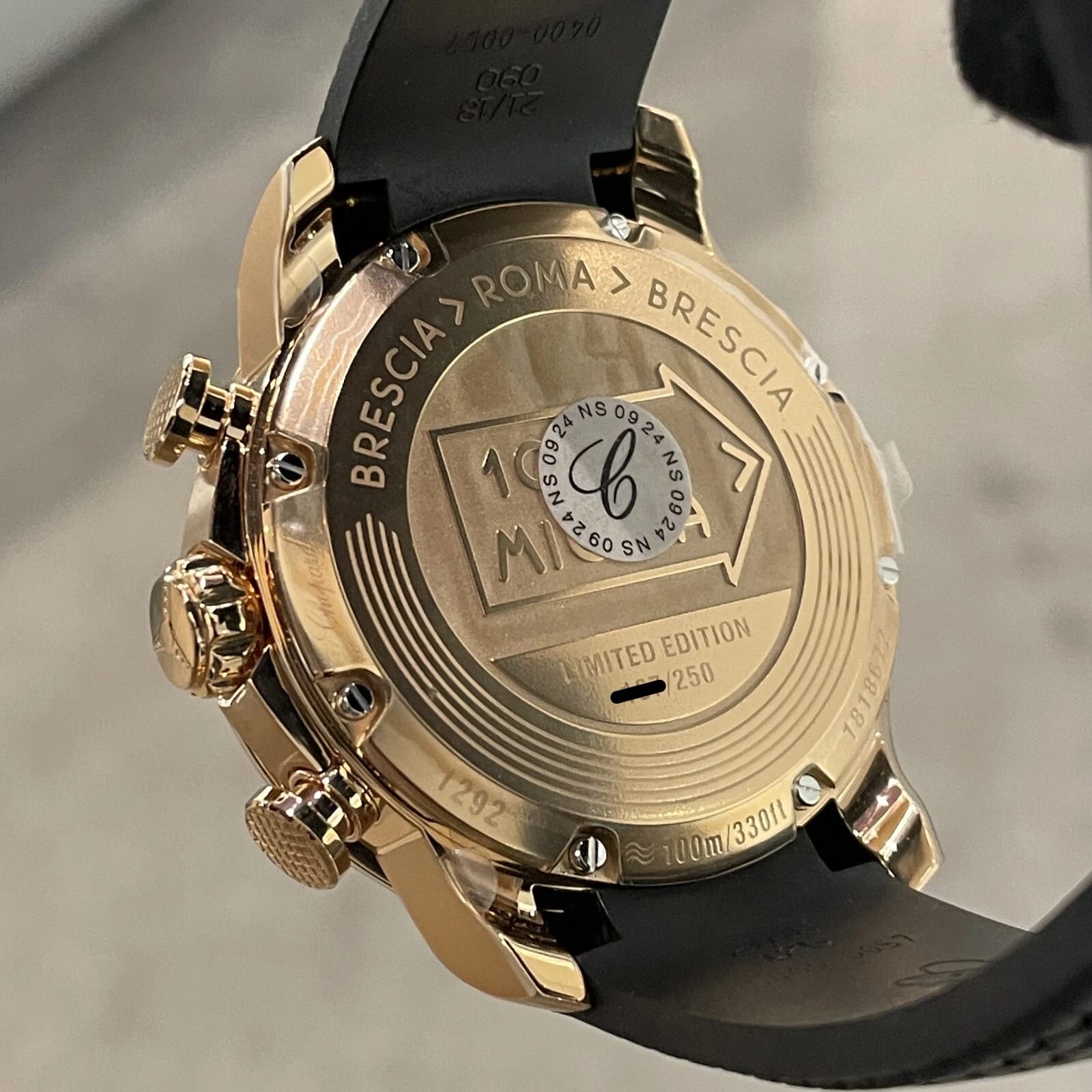 Chopard Mille Miglia 44 Rose Gold / Anthracite (Dark Grey) / Strap