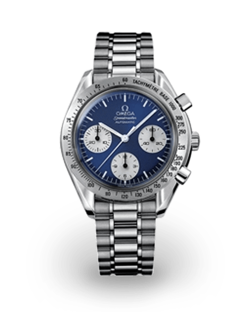 Omega Speedmaster Reduced Steel Blue Inverted Panda Bracelet