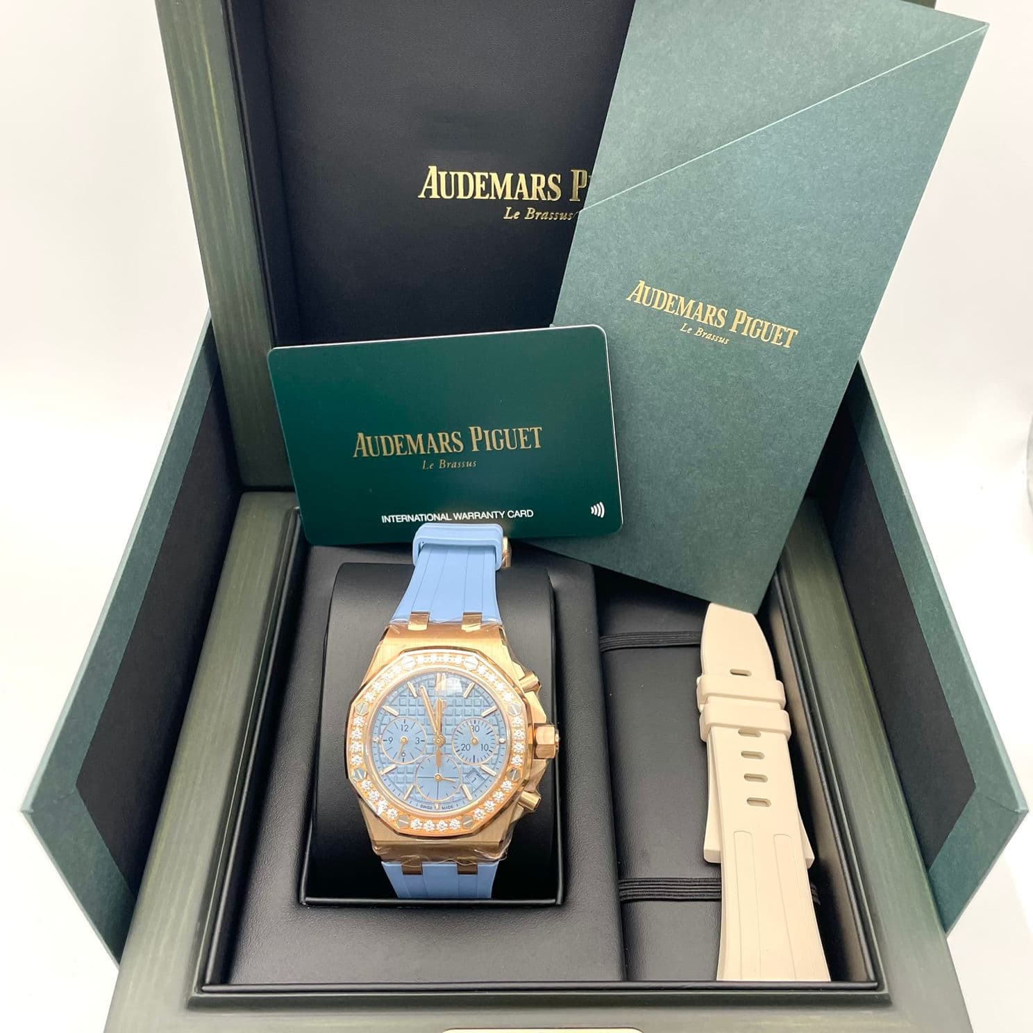 AUDEMARS PIGUET 3点　レザーボックス　コレクション　ブルー AUDEMARS PIGUET 3点 レザーボックス コレクション ブルー