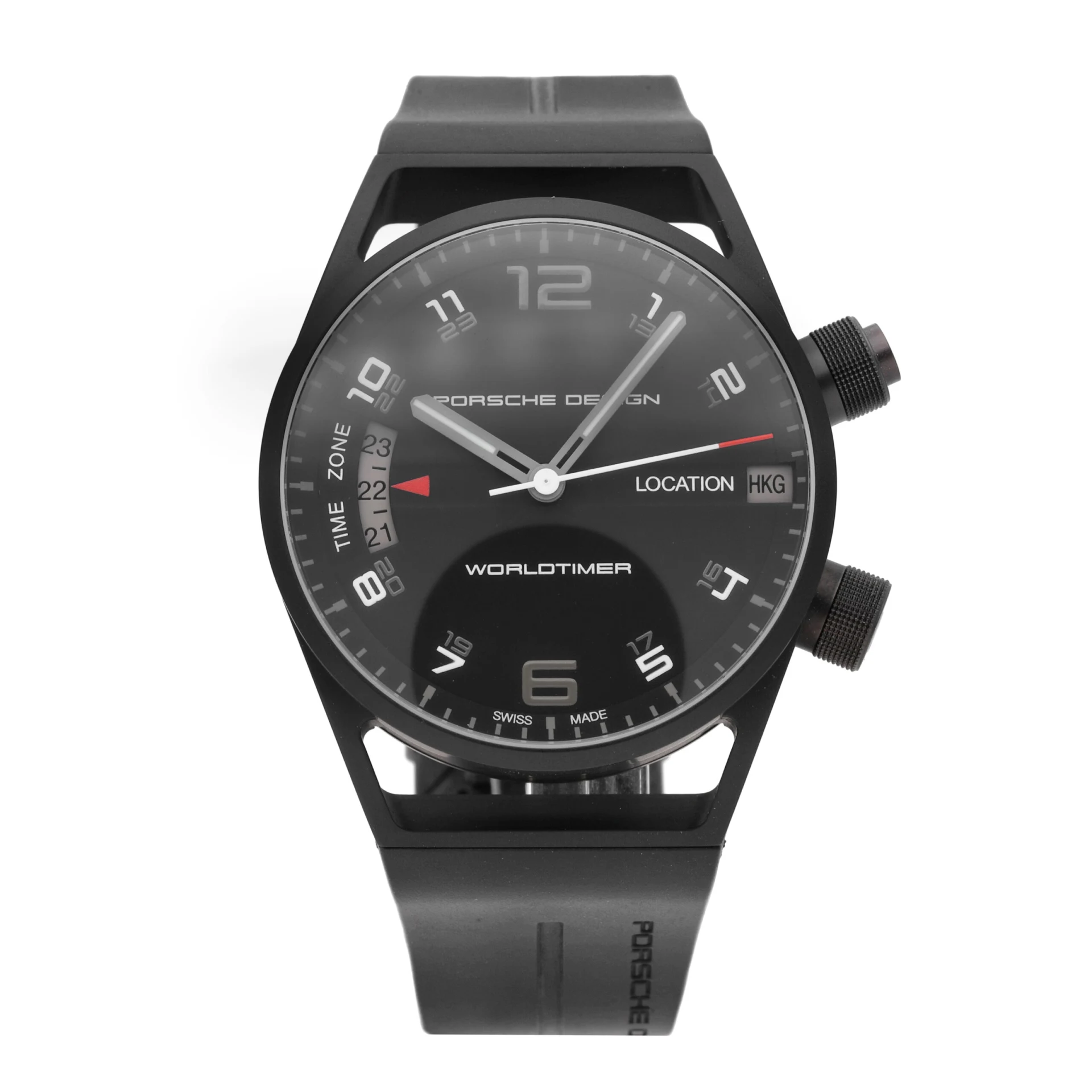Porsche Design Worldtimer 45 PVD-Coated Titanium / Black / Arabic / Strap 6750.13.44.1180