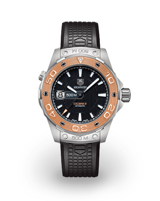 Tag Heuer Aquaracer 43 Rose Gold Steel Strap