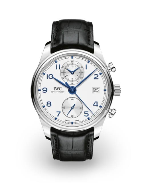 IWC Portugieser Chronograph Classic Stainless Steel / Silver IW3903-02  Model Image