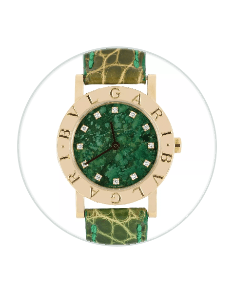 Diamond ☆BVLGARI☆ BVLGARI BVLGAR Quartz 26mm 腕時計♪ Bvlgari Bvlgari Bvlgar Quartz 26 Yellow Gold / Green