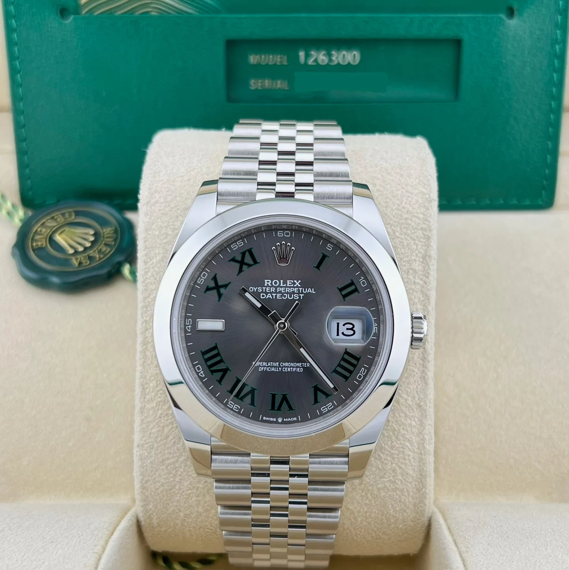 2025 Rolex Datejust 41 "Wimbledon" / Smooth / Jubilee 126300-0014 Listing Image 2