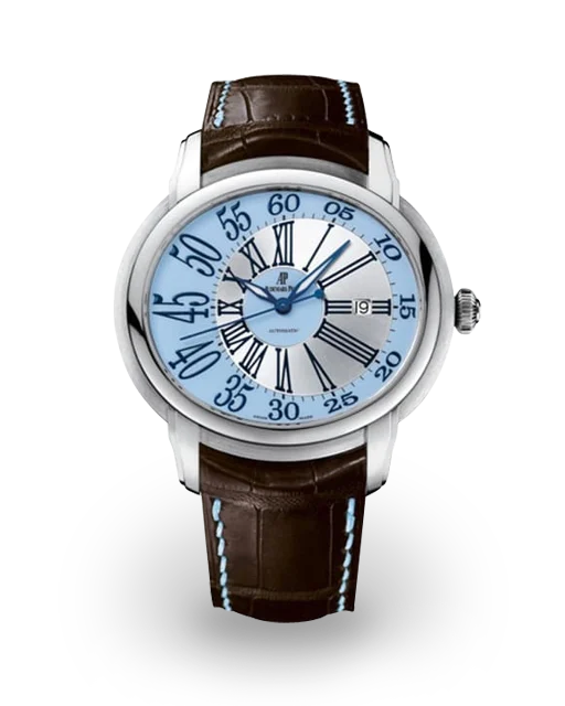 Audemars Piguet  Millenary White Gold / Blue & Silvered / Strap 15320BC.OO.D093CR.01 Model Image
