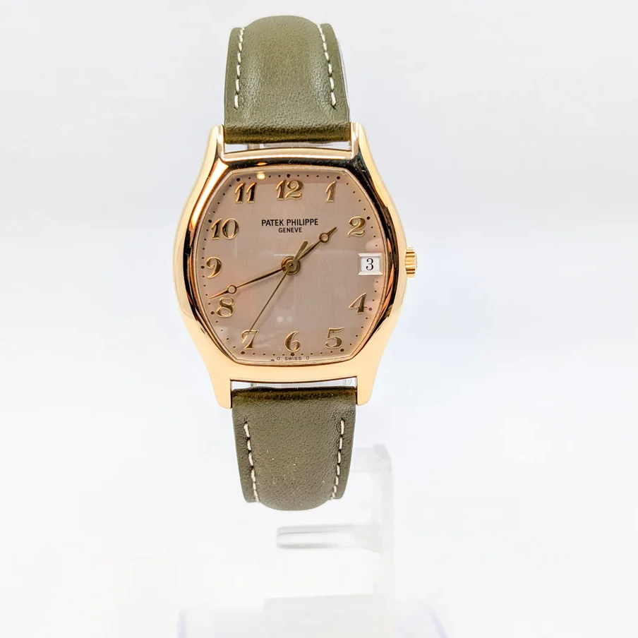 Patek Philippe Gondolo Tonneau Automatic 34 Rose Gold / Ivory / Arabic / Strap 5030R-001