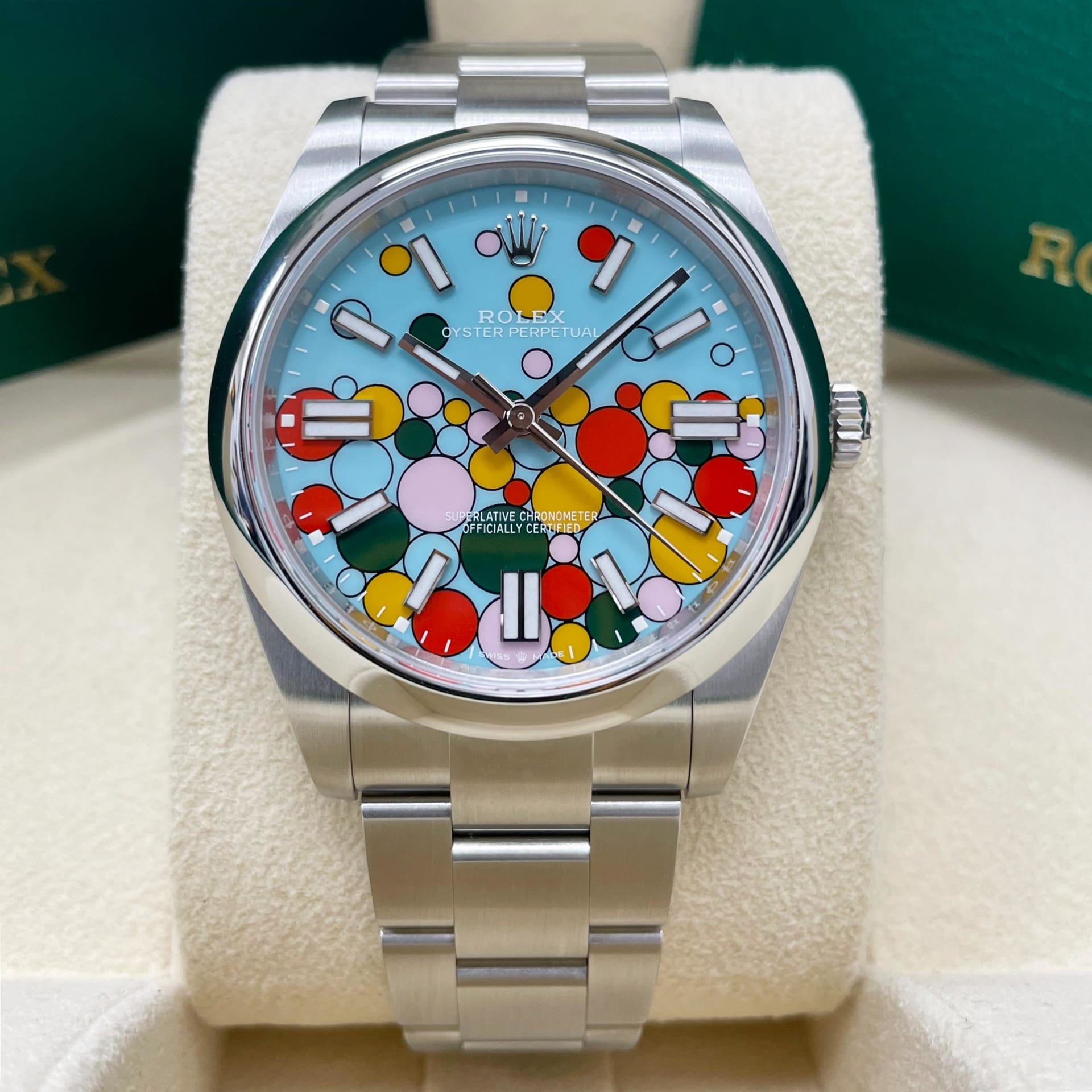 Rolex Oyster Perpetual 41 Celebration-Motif 124300-0008