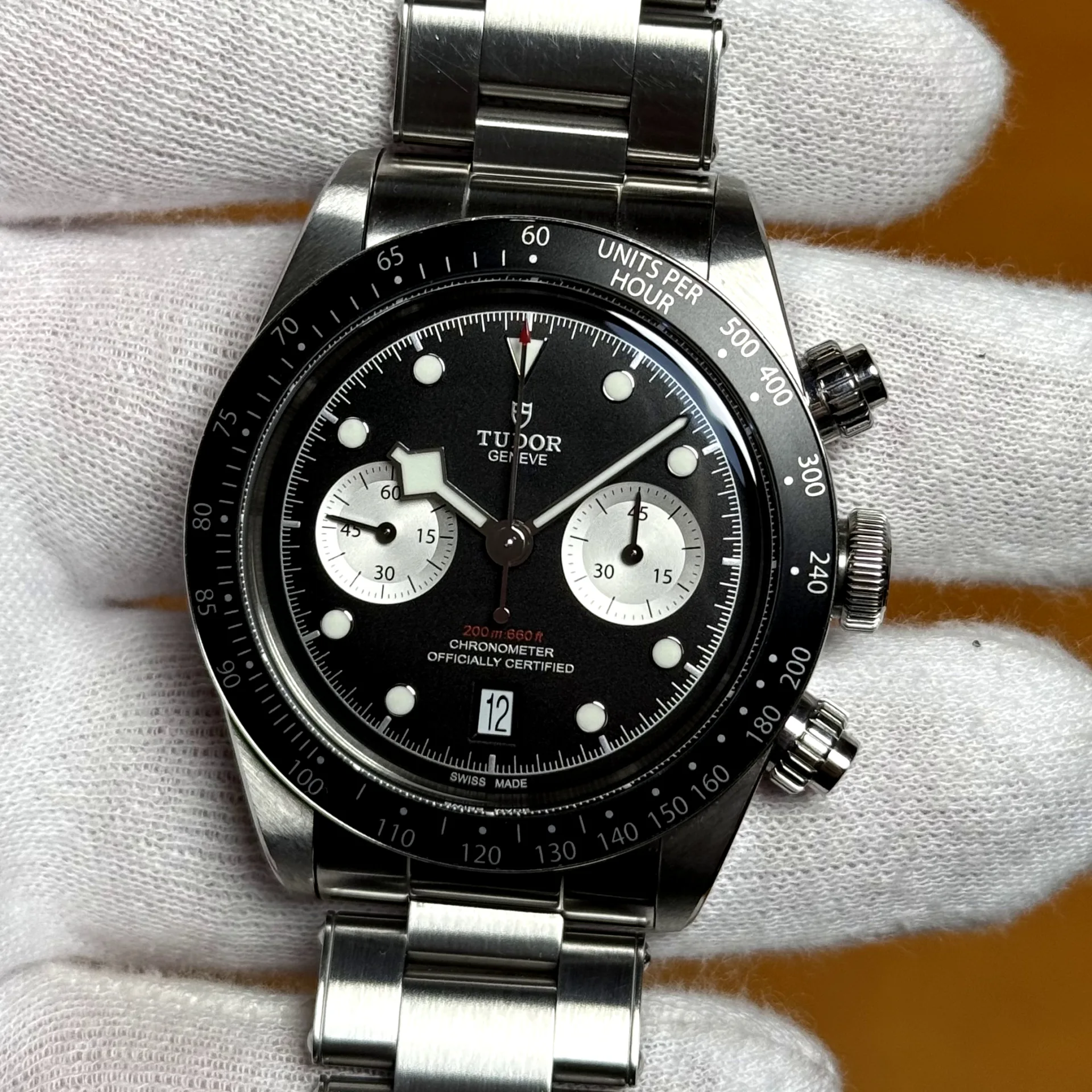 2022 Tudor Black Bay Chronograph / Black / Bracelet M79360N-0001