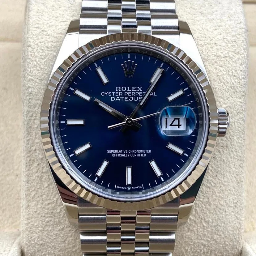 Rolex Datejust 36 Fluted / Blue / Jubilee 126234-0017 Listing Image 1