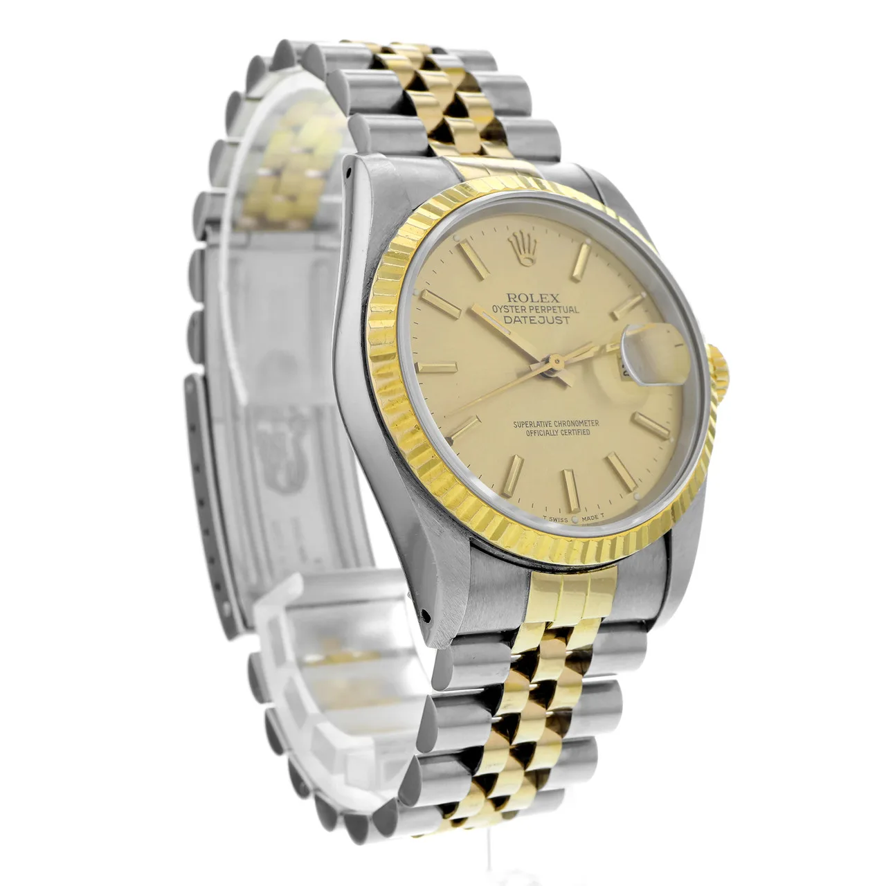 1989 Rolex Datejust 36 Two-Tone / Fluted / Champagne / Jubilee 16233 Listing Image 3