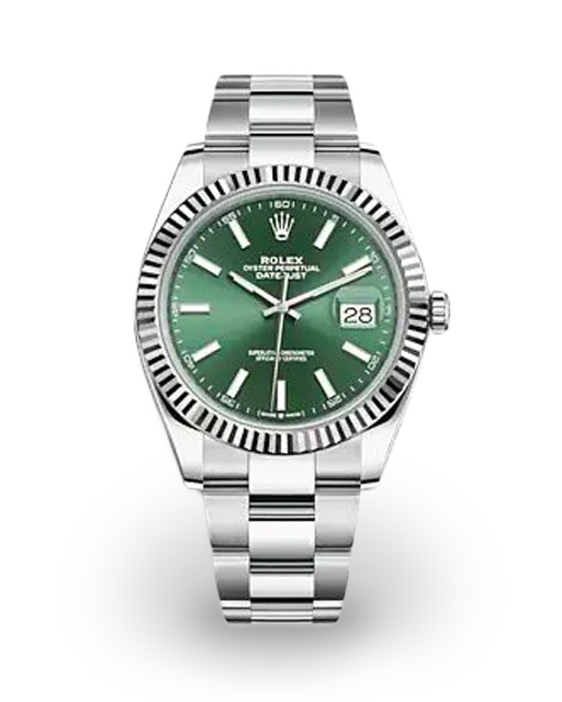 Rolex Datejust 41 Fluted / Mint Green / Oyster 126334-0027  Model Image