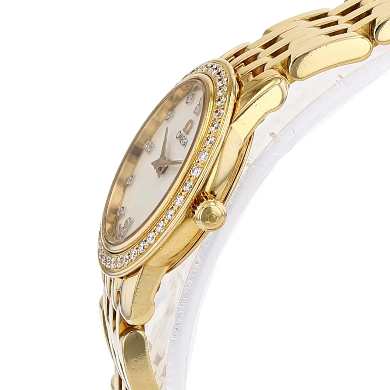 Omega De Ville Prestige 22 Yellow Gold / Diamond-Set / White / Diamond-Set / Bracelet 4175.35.00  Listing Image 2