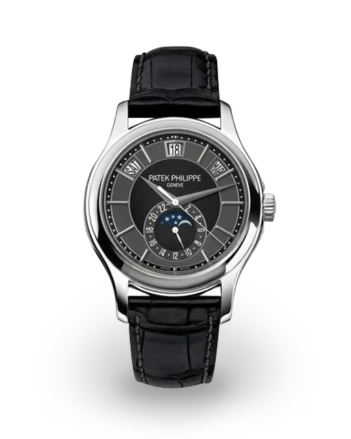 Patek Philippe Annual Calendar White Gold / Black 5205G-010  Model Image