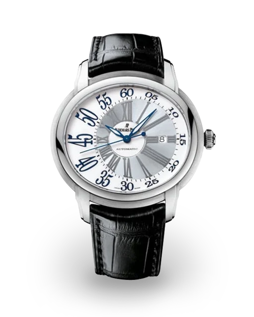 Audemars Piguet  Millenary White Gold / White & Silvered / Strap 15320BC.OO.D028CR.01 Model Image