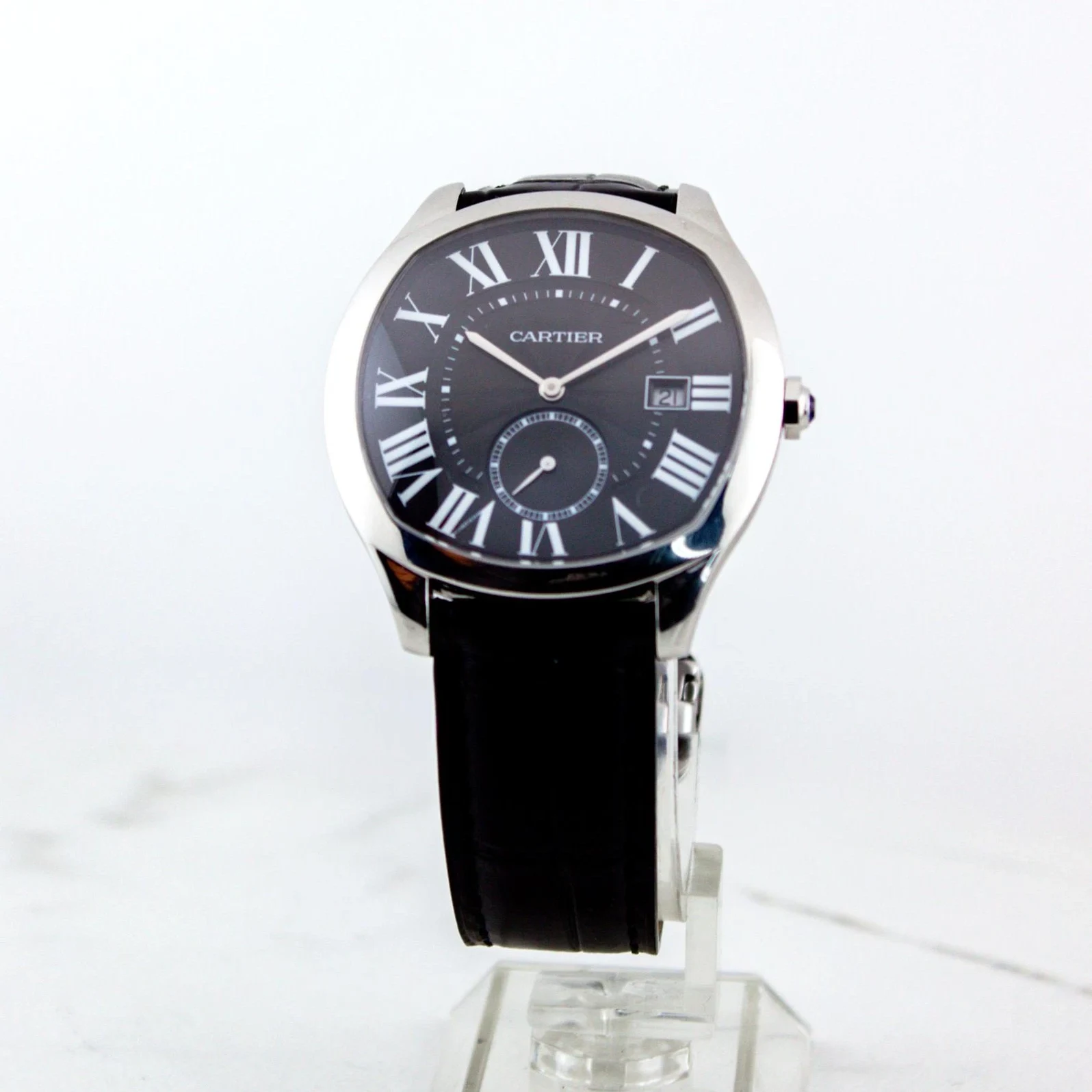 Cartier Drive de Cartier 41 Steel / Gray / Roman / Strap WSNM0009