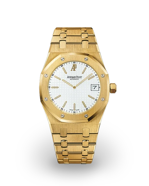 Audemars Piguet  Royal Oak "Jumbo" Extra-Thin 39 / Yellow Gold / White 15202BA.OO.0944BA.01 Model Image