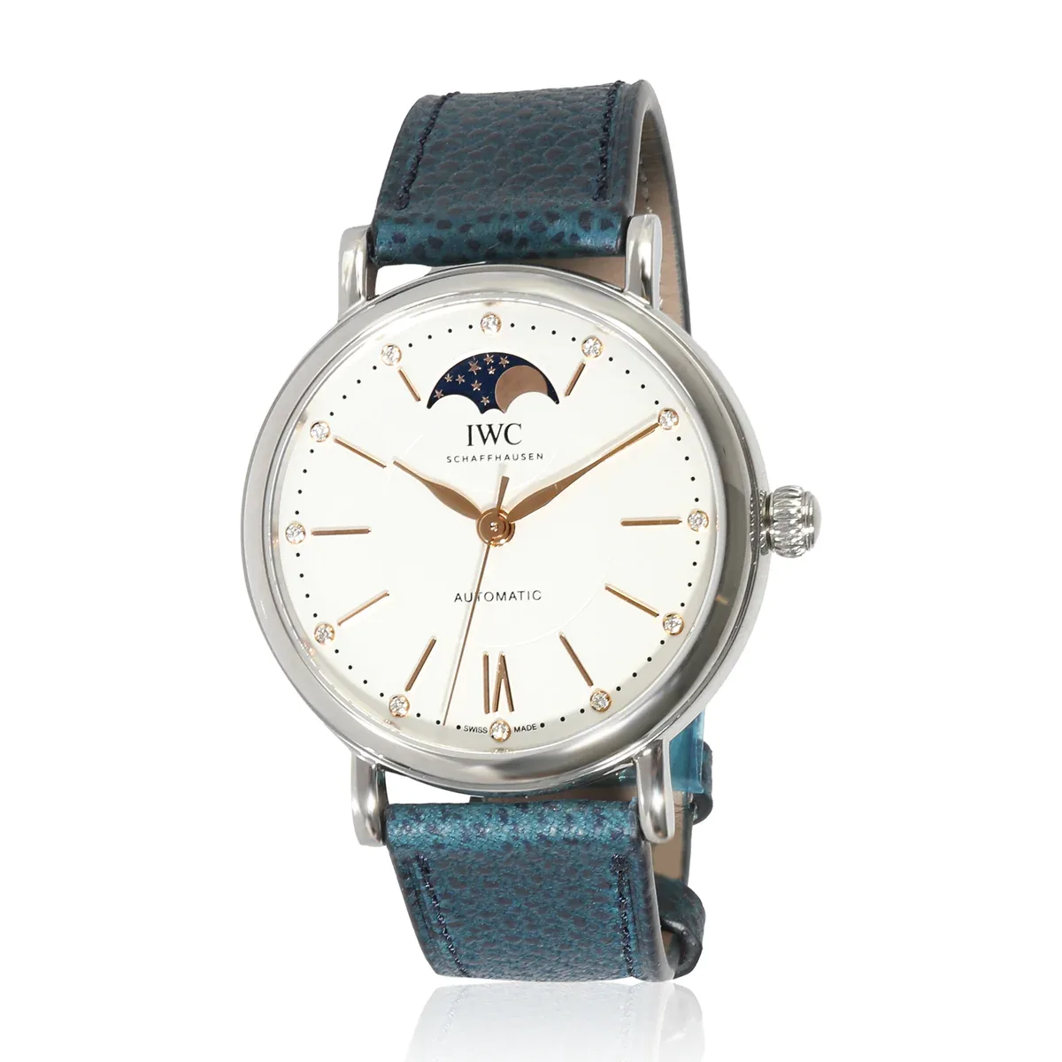 2024 IWC Portofino Automatic Moon Phase 37 Stainless Steel / Silver IW4596-01 Listing Image