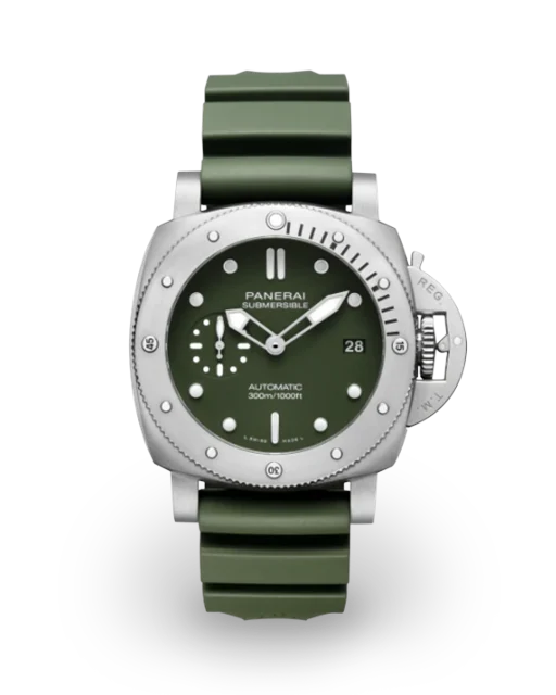 Panerai Luminor Submersible 42 3 Days Automatic Stainless Steel / Green / Verde Militare PAM01055  Model Image