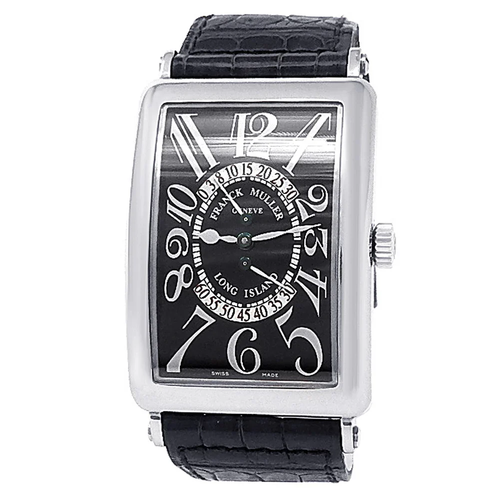 2010 Franck Muller Long Island Bi-Retrograde White Gold / Black / Arabic / Strap 1100 DS R Long Island