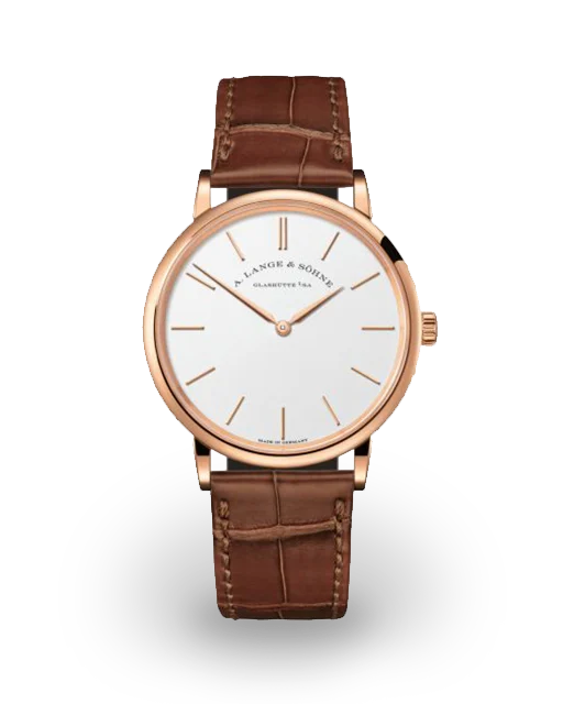 A. Lange & Söhne Saxonia Thin Rose Gold / Silver 201.033  Model Image