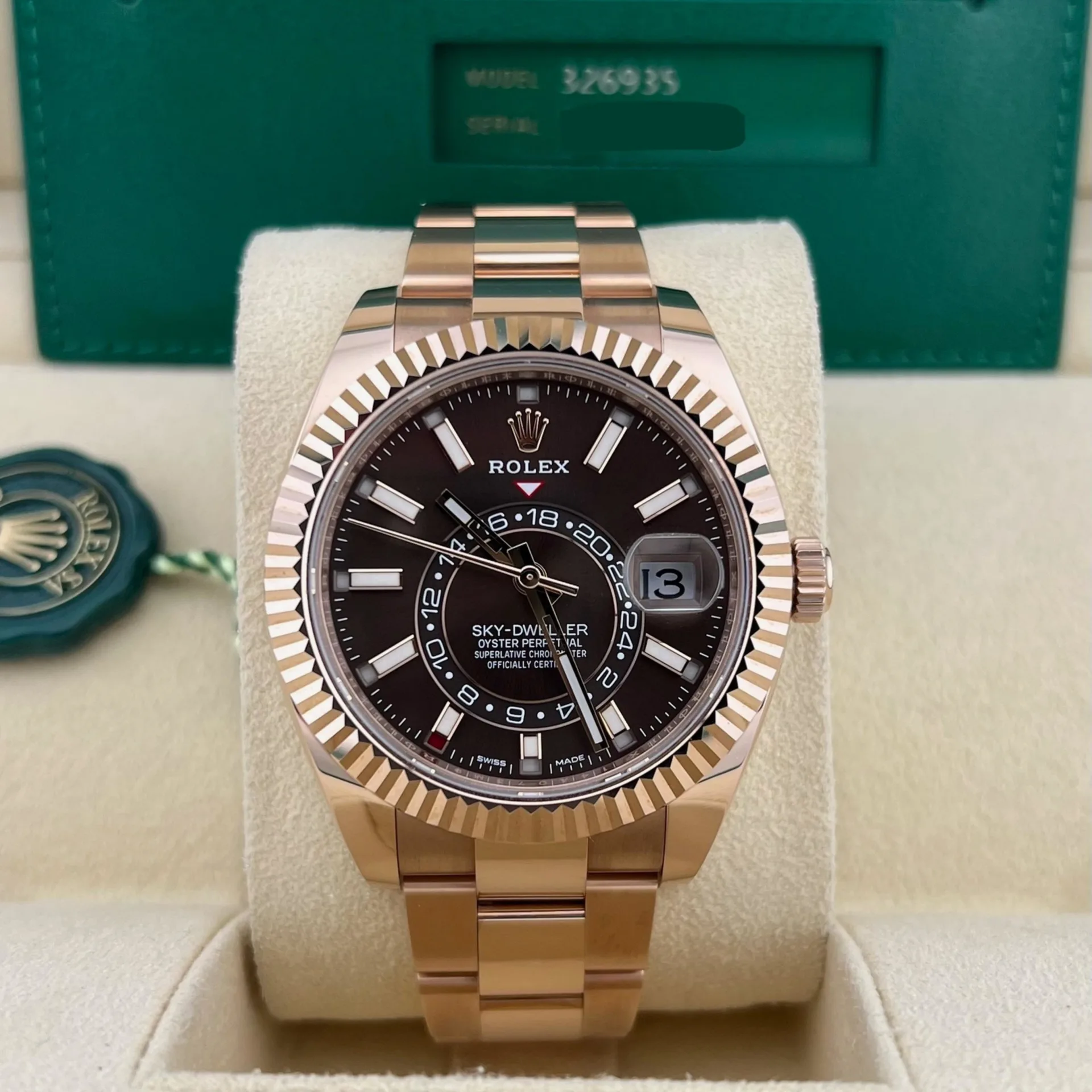 2023 Rolex Sky-Dweller Rose Gold / Chocolate 326935-0006 Listing Image